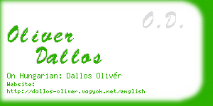 oliver dallos business card